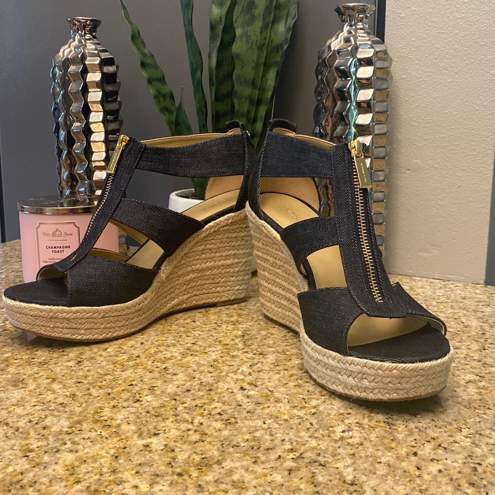 Michael Kors Denim Wedges